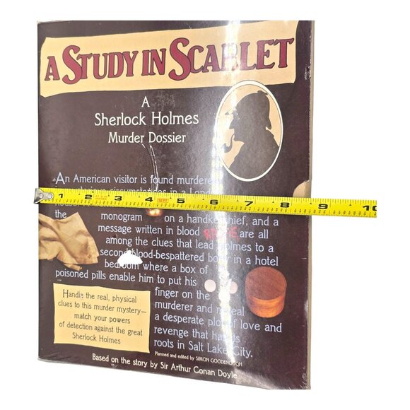 Study In Scarlet Sherlock Holmes Murder Dossier Game 1983 1st Ed Solve the CASE - Picture 8 of 8